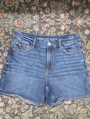 AE 6" Strigid Curvy Super High-waisted Relaxed Denim Shorts